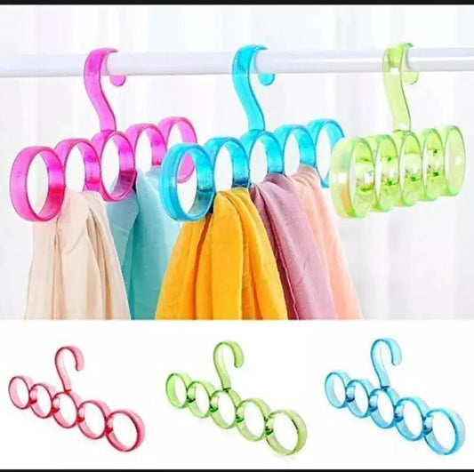 5-in-1 Organizer: Multi-Ring Hanging Accessory Holder