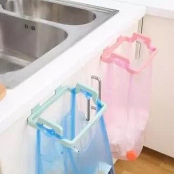 Pack of 2 - Garbage/Trash Bin Bag Holder & Towel Rack For Kitchen Drawer.
